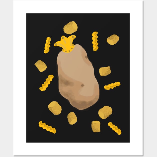 All Hail the Potato: King of foods Wall Art by cswrawr